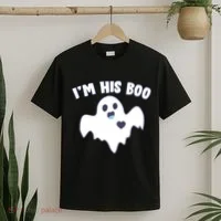 I'm His Boo Matching Halloween T-Shirt thumb 2