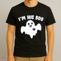 I'm His Boo Matching Halloween T-Shirt thumb 3