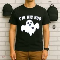 I'm His Boo Matching Halloween T-Shirt thumb 6