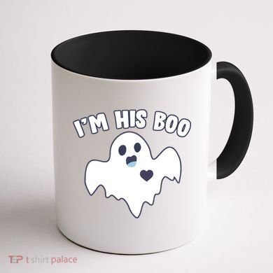 I'm His Boo Matching Halloween Coffee Mug back