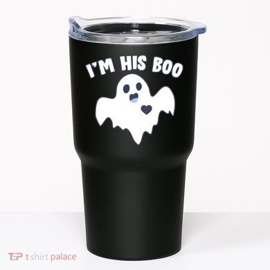 I'm His Boo Matching Halloween Tumbler