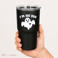 I'm His Boo Matching Halloween Tumbler thumb 2