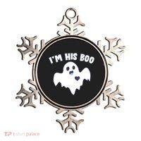I'm His Boo Matching Halloween Ornament thumb 0