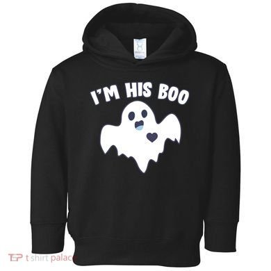 I'm His Boo Matching Halloween Toddler Hoodie