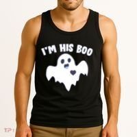 I'm His Boo Matching Halloween Tank Top thumb 3