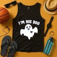 I'm His Boo Matching Halloween Tank Top thumb 4