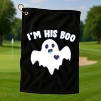 I'm His Boo Matching Halloween Golf Towel thumb 1