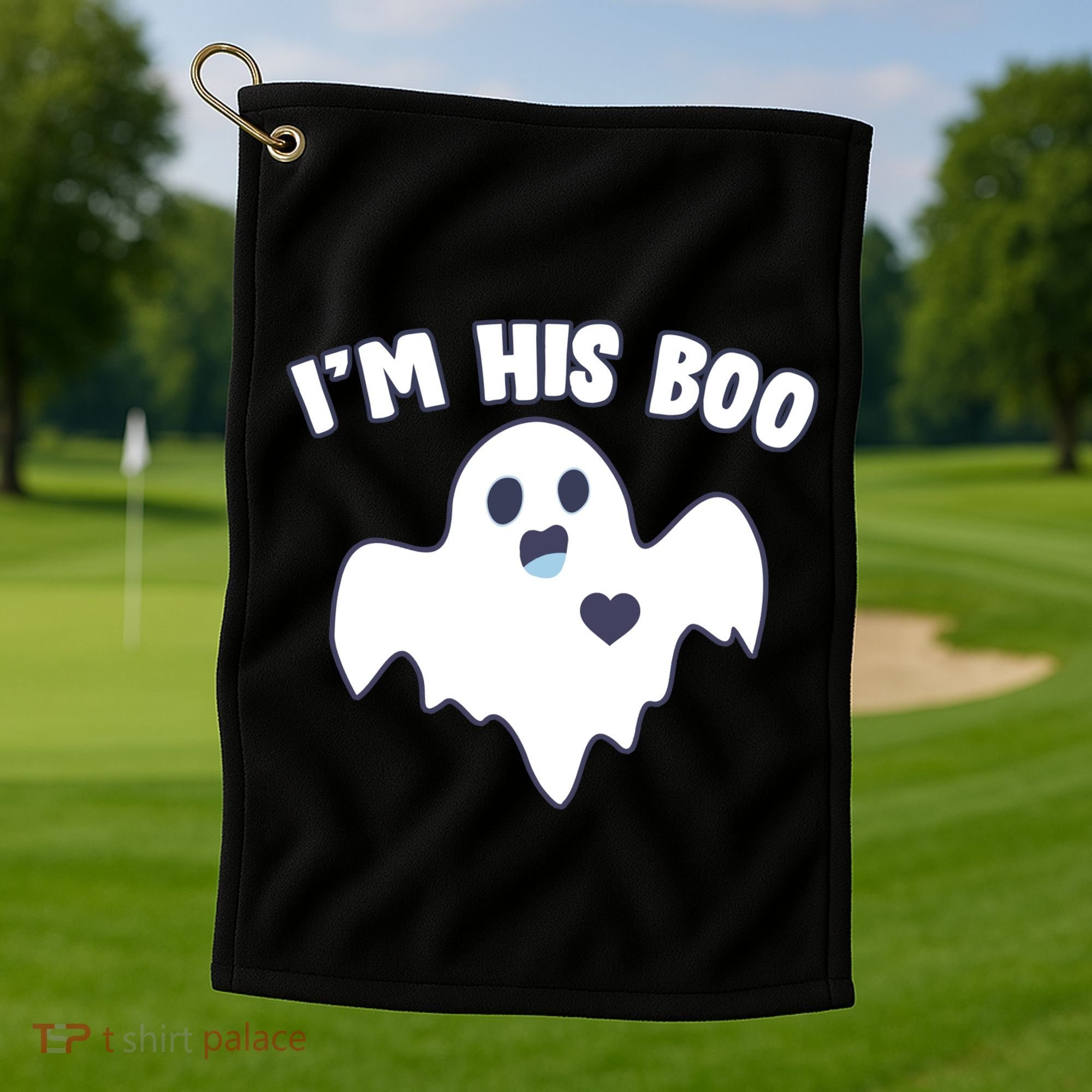 I'm His Boo Matching Halloween Golf Towel