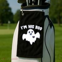 I'm His Boo Matching Halloween Golf Towel thumb 2