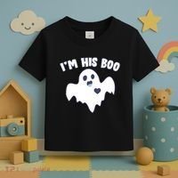 I'm His Boo Matching Halloween Toddler T-Shirt thumb 3