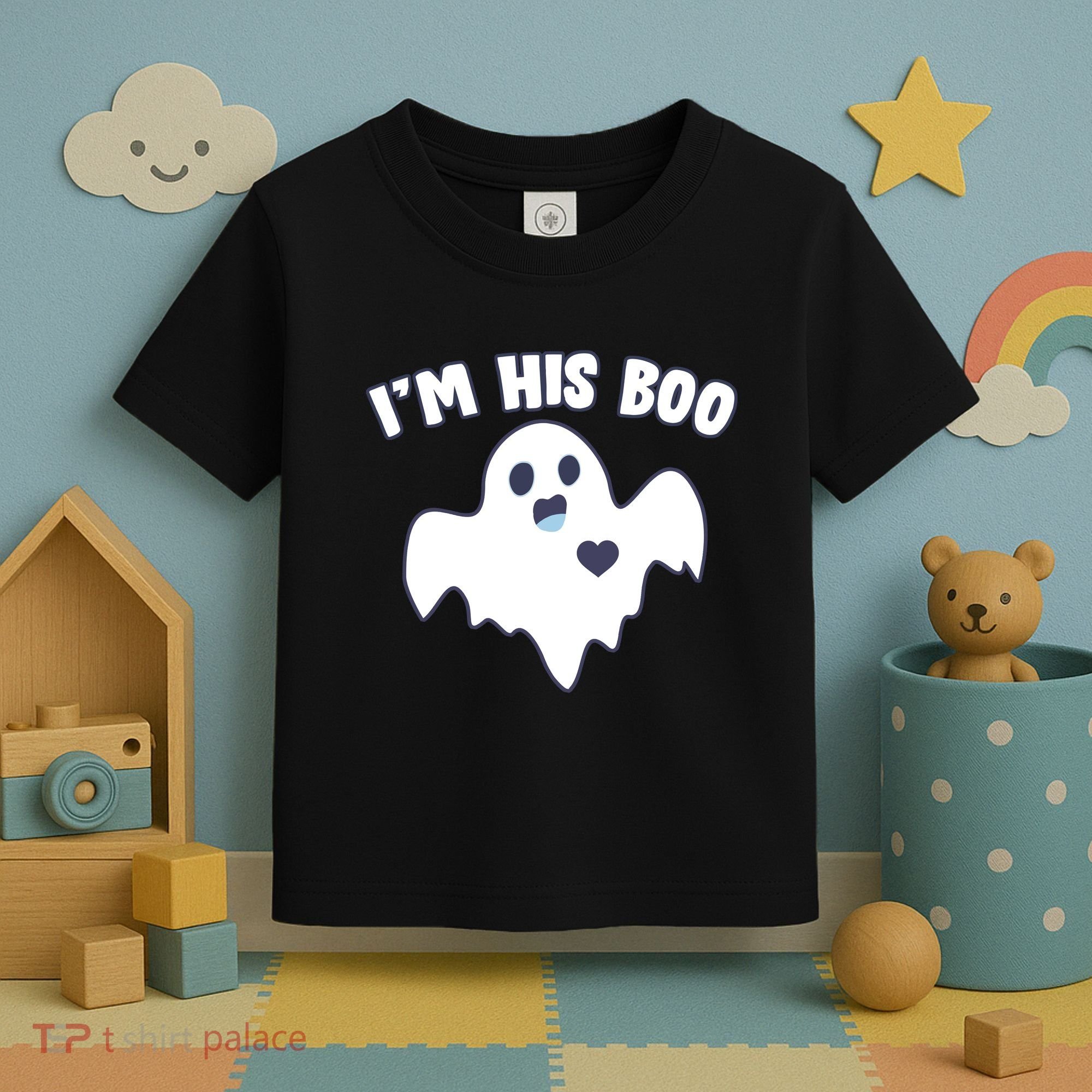 I'm His Boo Matching Halloween Toddler T-Shirt