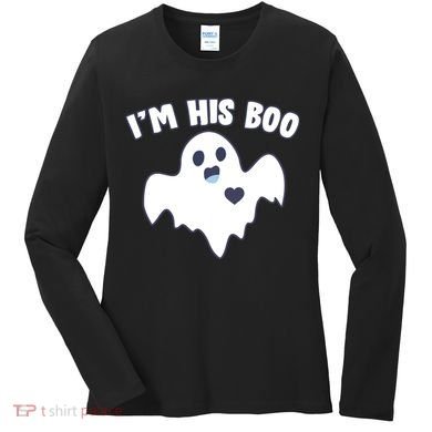 I'm His Boo Matching Halloween Women's Long Sleeve Shirt
