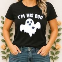 I'm His Boo Matching Halloween Women's T-Shirt thumb 2