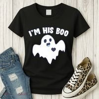 I'm His Boo Matching Halloween Women's T-Shirt thumb 3