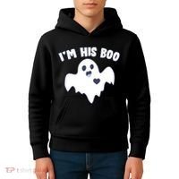 I'm His Boo Matching Halloween Kids Hoodie thumb 4