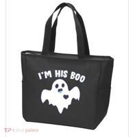 I'm His Boo Matching Halloween Tote Bag thumb 3