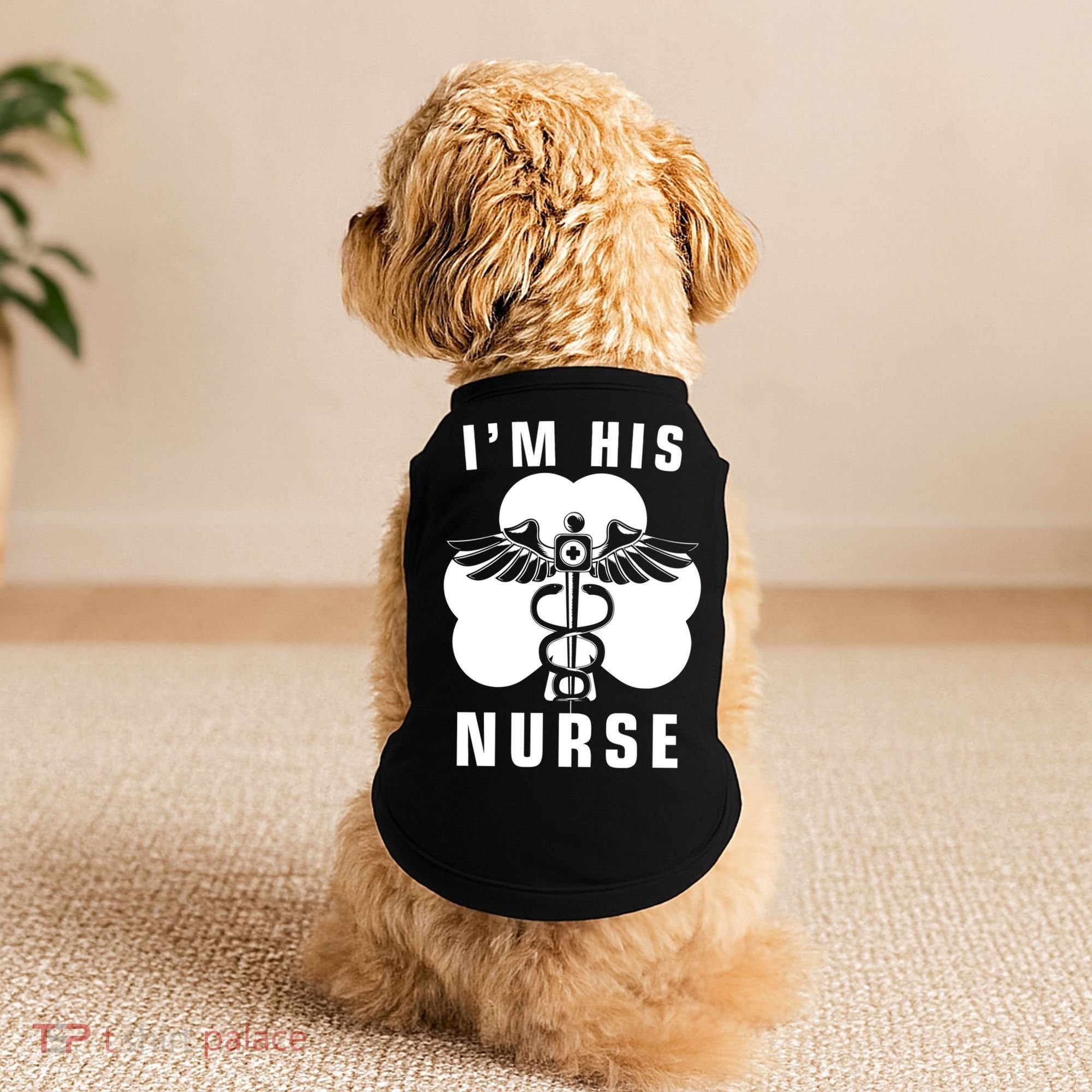 I'm His Nurse Funny St. Patrick's Day Doggie Tank