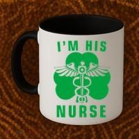 I'm His Nurse Funny St. Patrick's Day Coffee Mug thumb 2