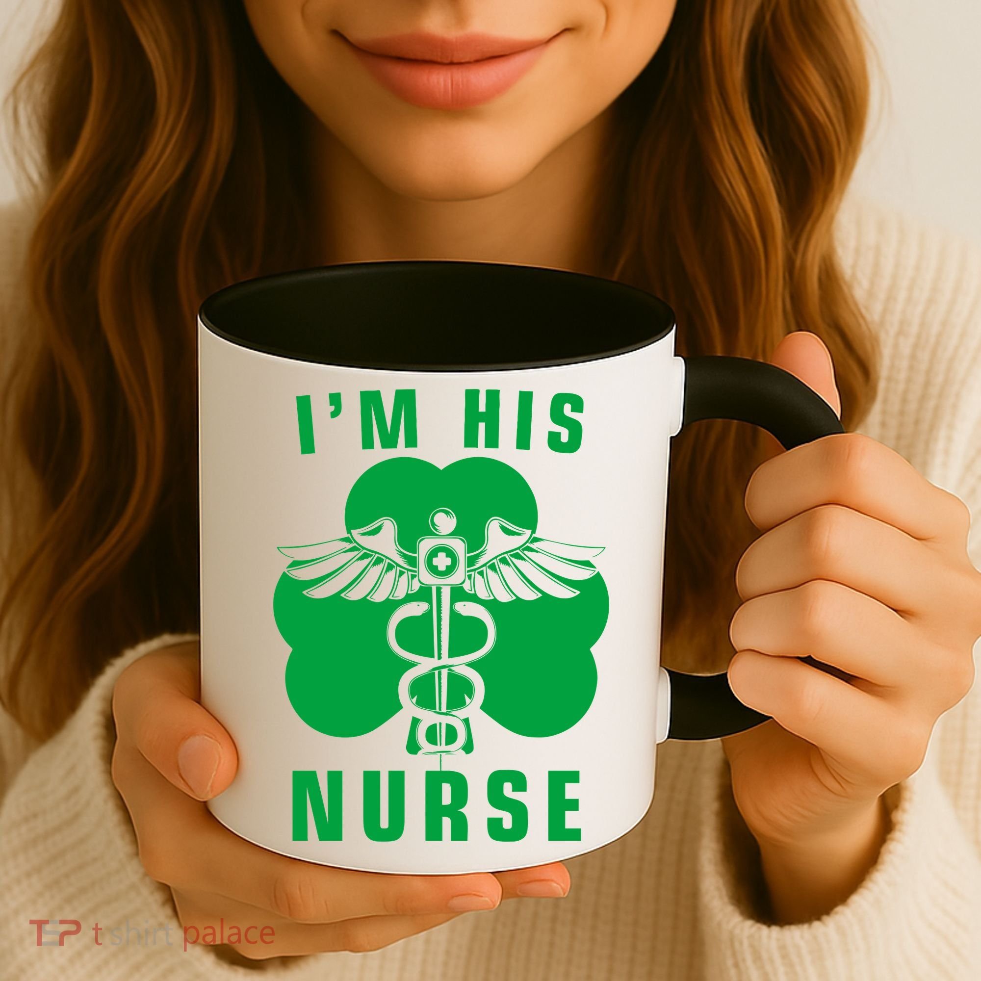 I'm His Nurse Funny St. Patrick's Day Coffee Mug
