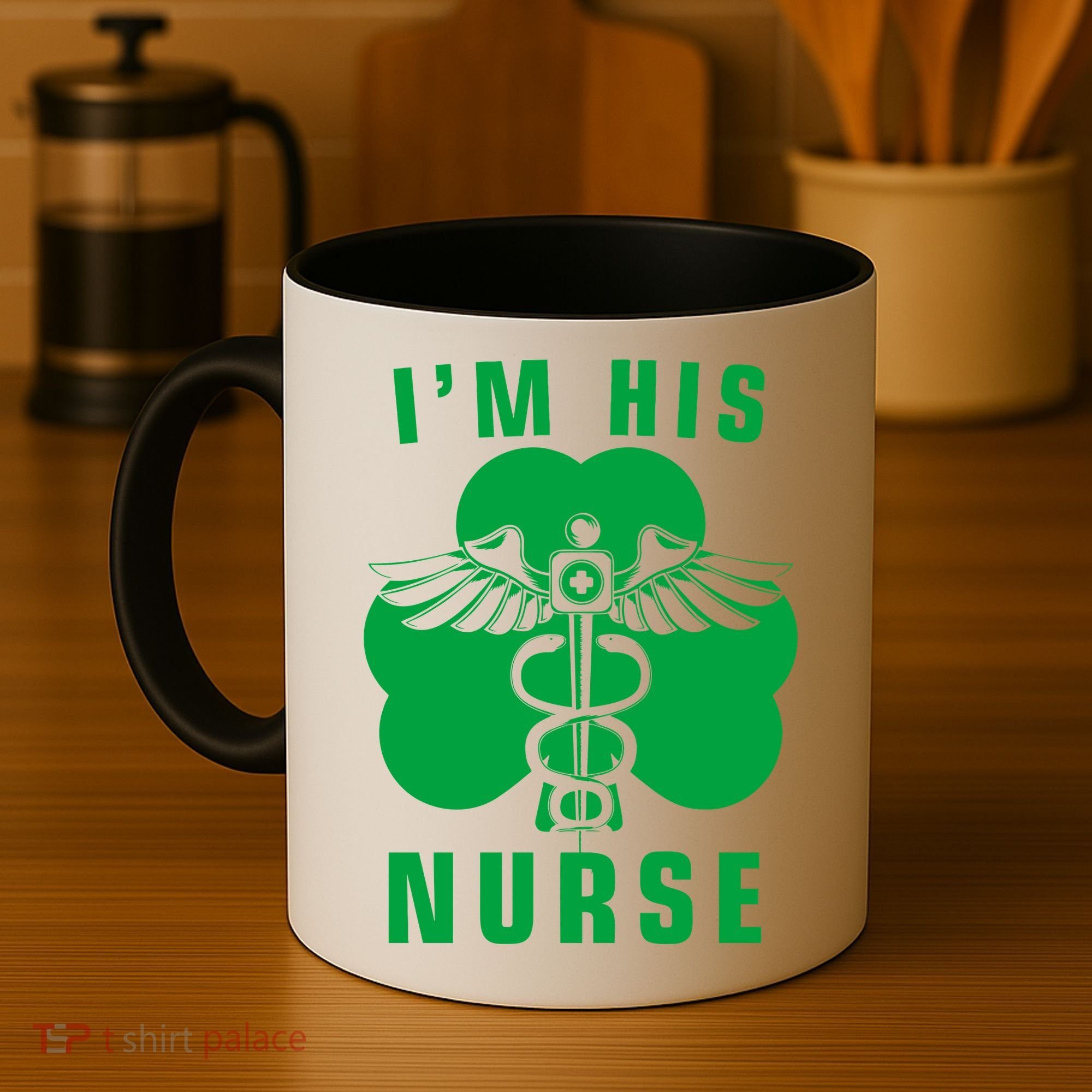 I'm His Nurse Funny St. Patrick's Day Coffee Mug