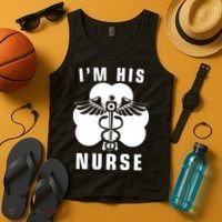 I'm His Nurse Funny St. Patrick's Day Tank Top thumb 4