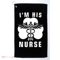 I'm His Nurse Funny St. Patrick's Day Golf Towel thumb 0