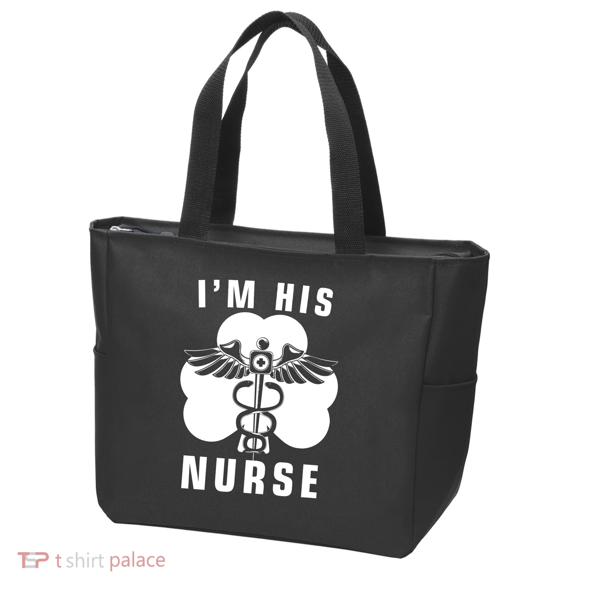 I'm His Nurse Funny St. Patrick's Day Tote Bag