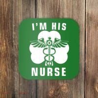 I'm His Nurse Funny St. Patrick's Day Coaster thumb 0