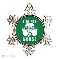 I'm His Nurse Funny St. Patrick's Day Ornament thumb 0