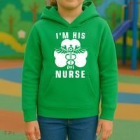 I'm His Nurse Funny St. Patrick's Day Kids Hoodie thumb 3