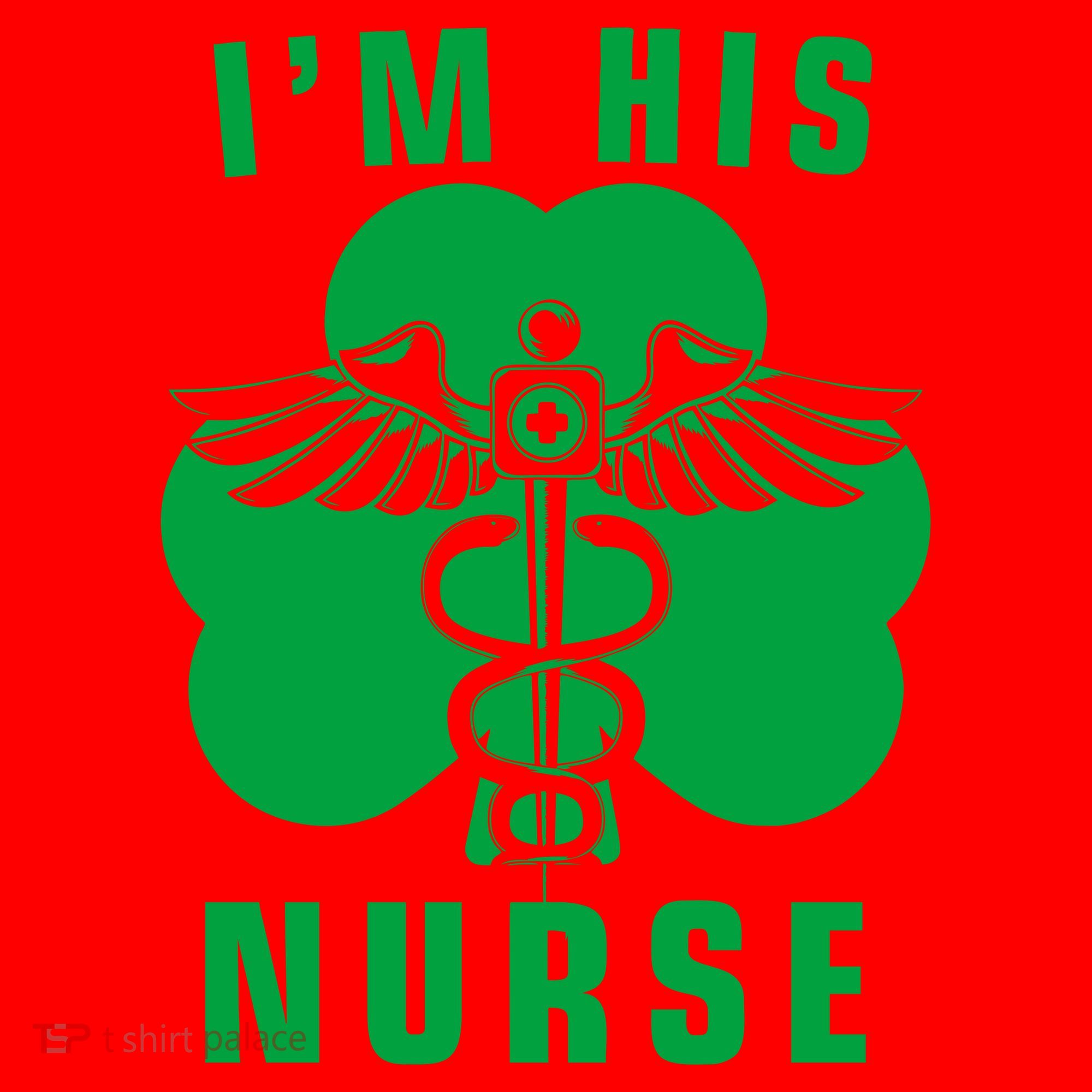 I'm His Nurse Funny St. Patrick's Day Santa Hat