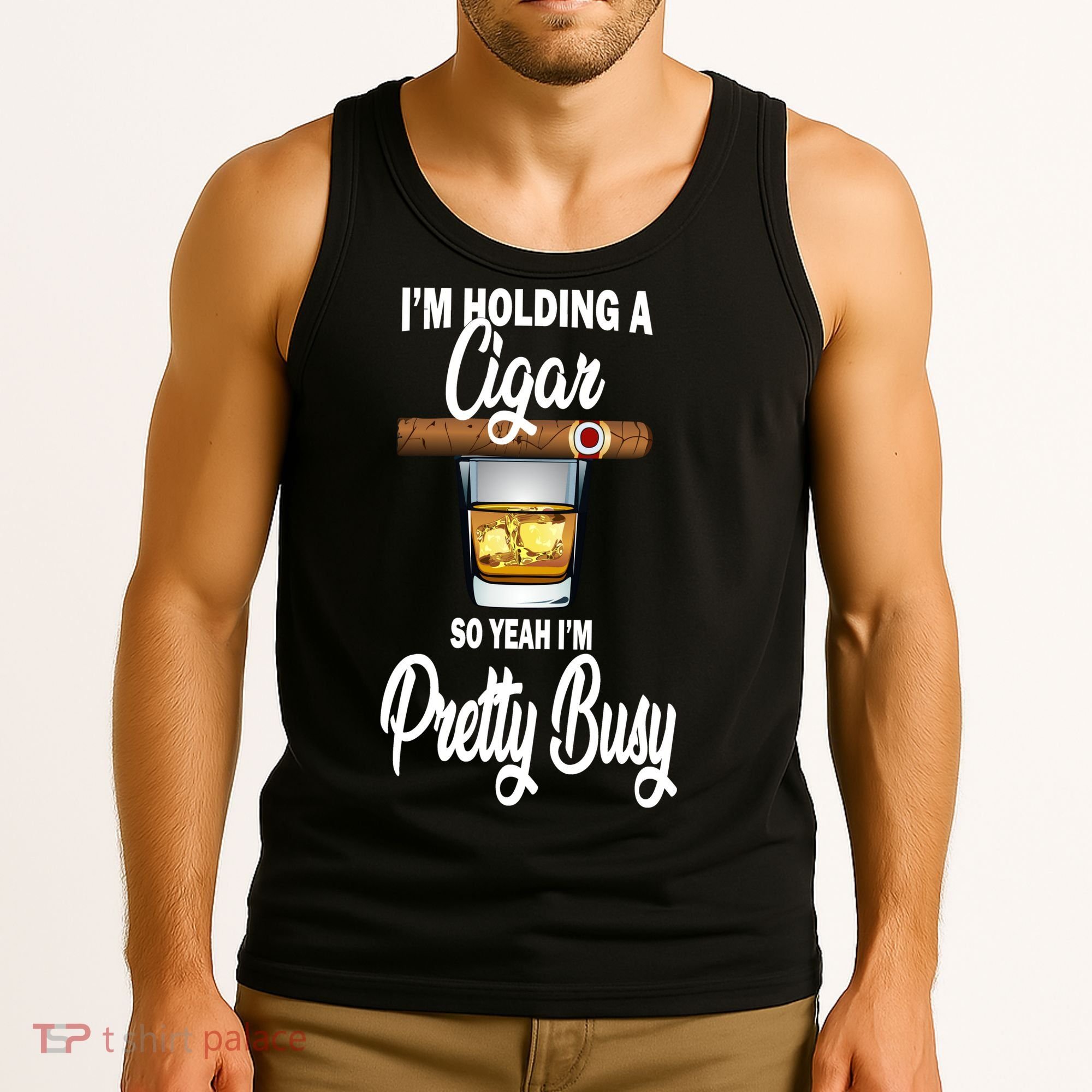 I'm Holding A So Yeah I'm Pretty Busy  Tank Top