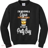 I'm Holding A So Yeah I'm Pretty Busy  Kids Sweatshirt thumb 0