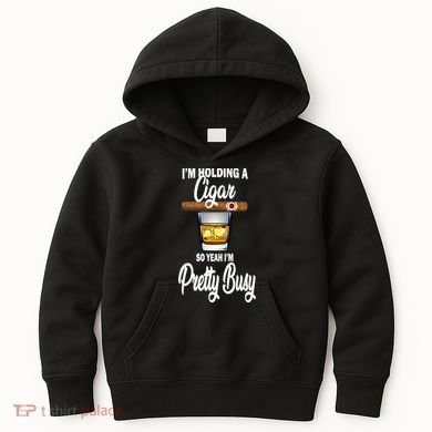 I'm Holding A So Yeah I'm Pretty Busy  Kids Hoodie