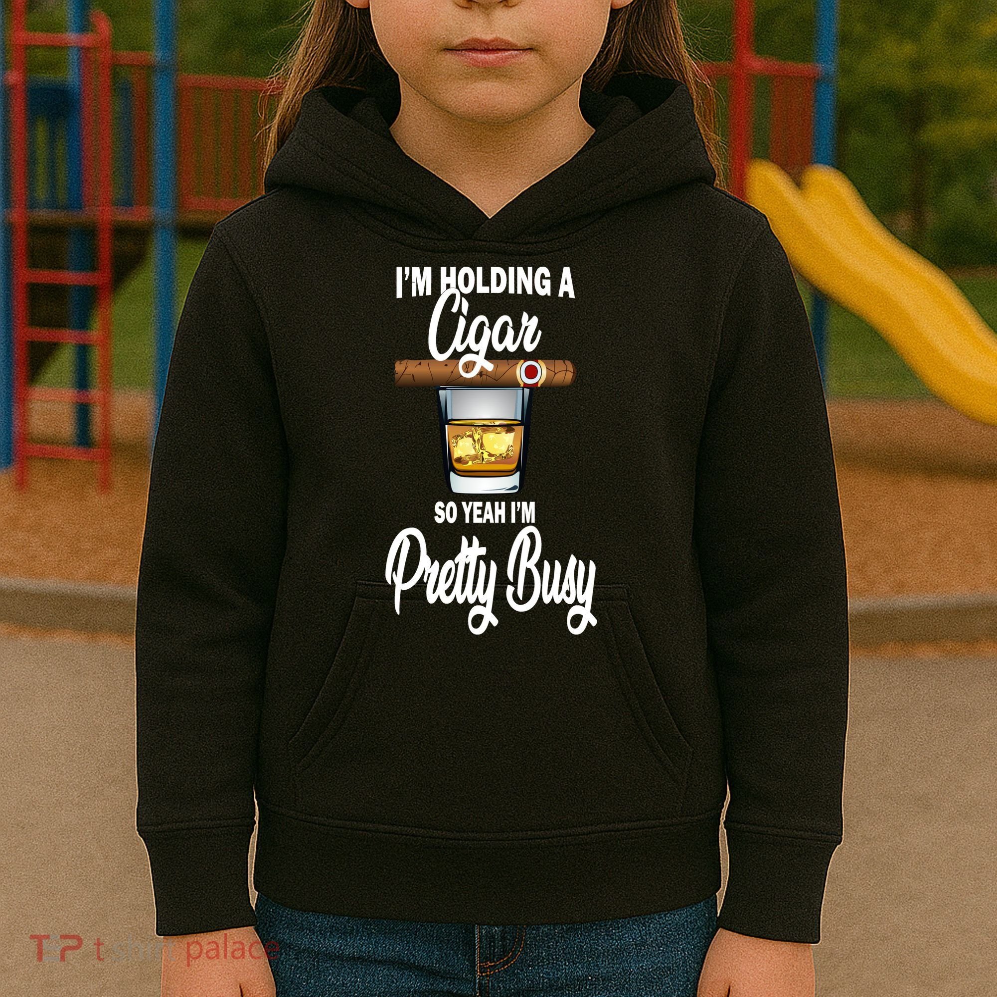 I'm Holding A So Yeah I'm Pretty Busy  Kids Hoodie