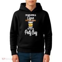 I'm Holding A So Yeah I'm Pretty Busy  Kids Hoodie thumb 4