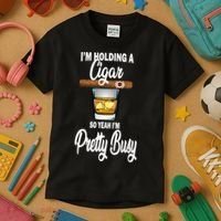 I'm Holding A So Yeah I'm Pretty Busy  Kids T-Shirt thumb 3