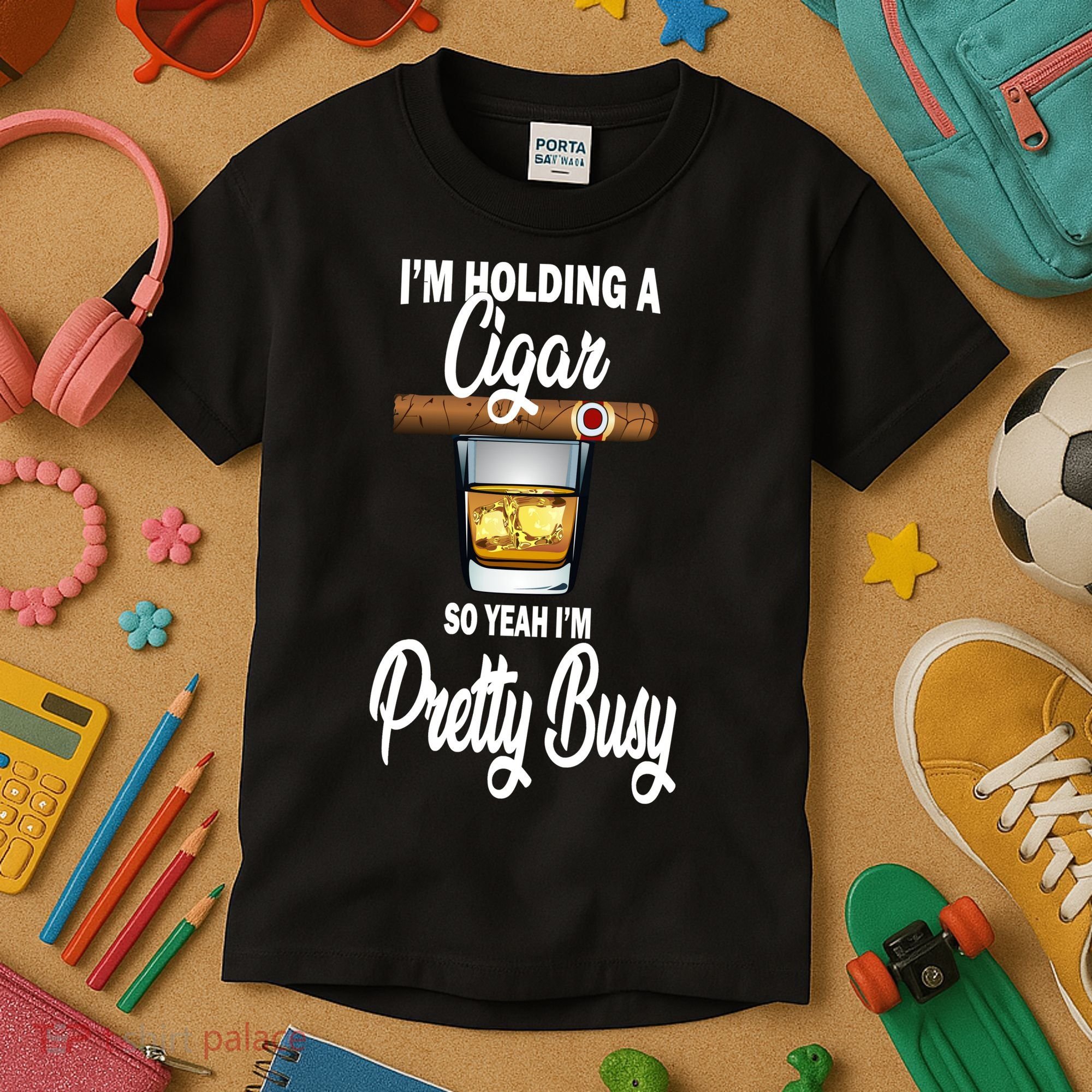 I'm Holding A So Yeah I'm Pretty Busy  Kids T-Shirt