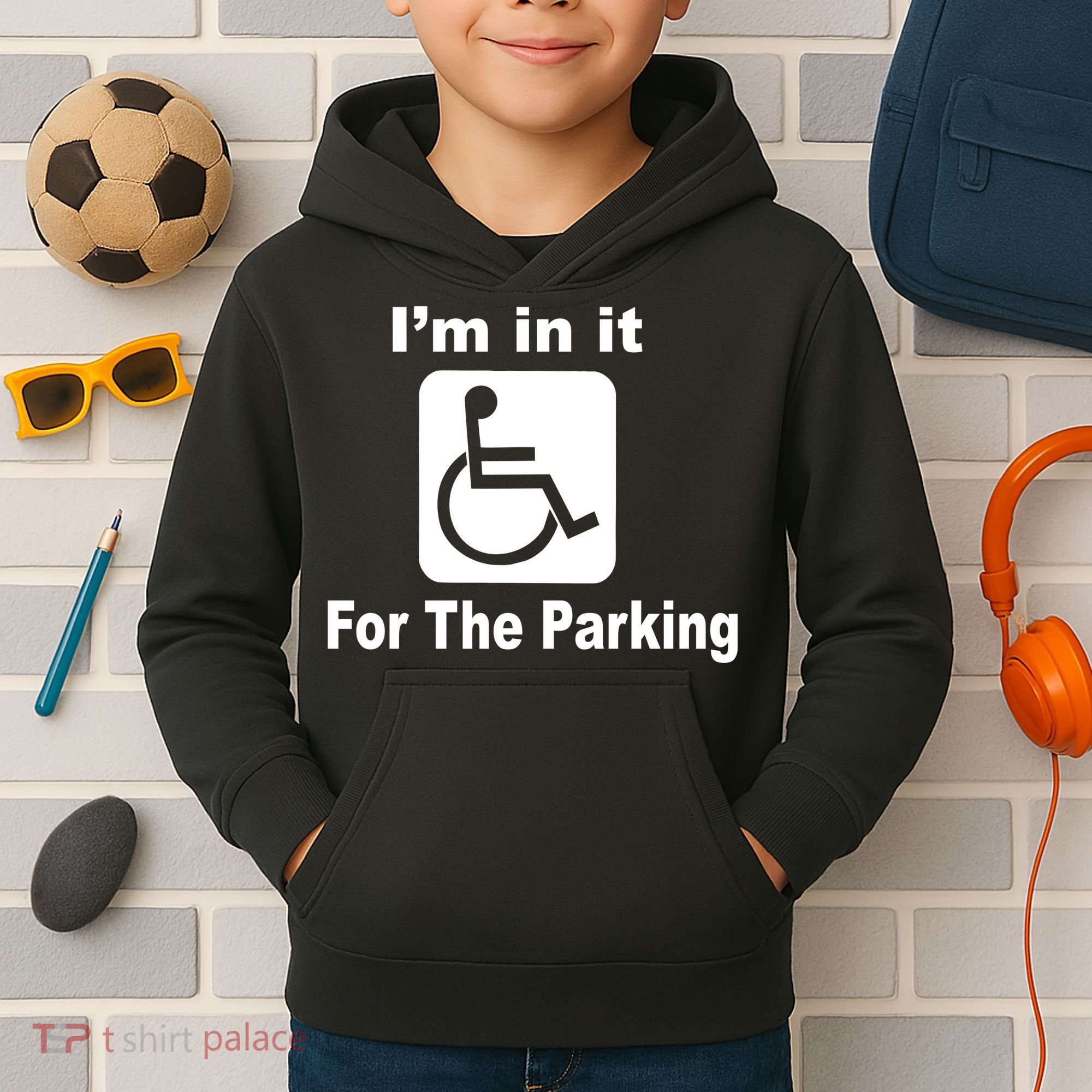 I'm In It For The Parking Kids Hoodie