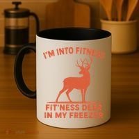I'm Into Fitness Fit'Ness Deer In My Freezer Coffee Mug thumb 4