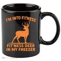 I'm Into Fitness Fit'Ness Deer In My Freezer 11oz C Handle Ceramic Mug thumb 0