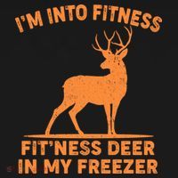 I'm Into Fitness Fit'Ness Deer In My Freezer Ornament thumb 1