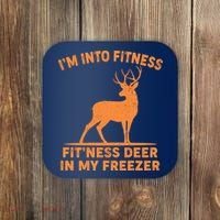 I'm Into Fitness Fit'Ness Deer In My Freezer Coaster thumb 0
