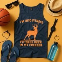 I'm Into Fitness Fit'Ness Deer In My Freezer Tank Top thumb 4