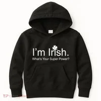 I'm Irish What's Your Superpower? Kids Hoodie thumb 0
