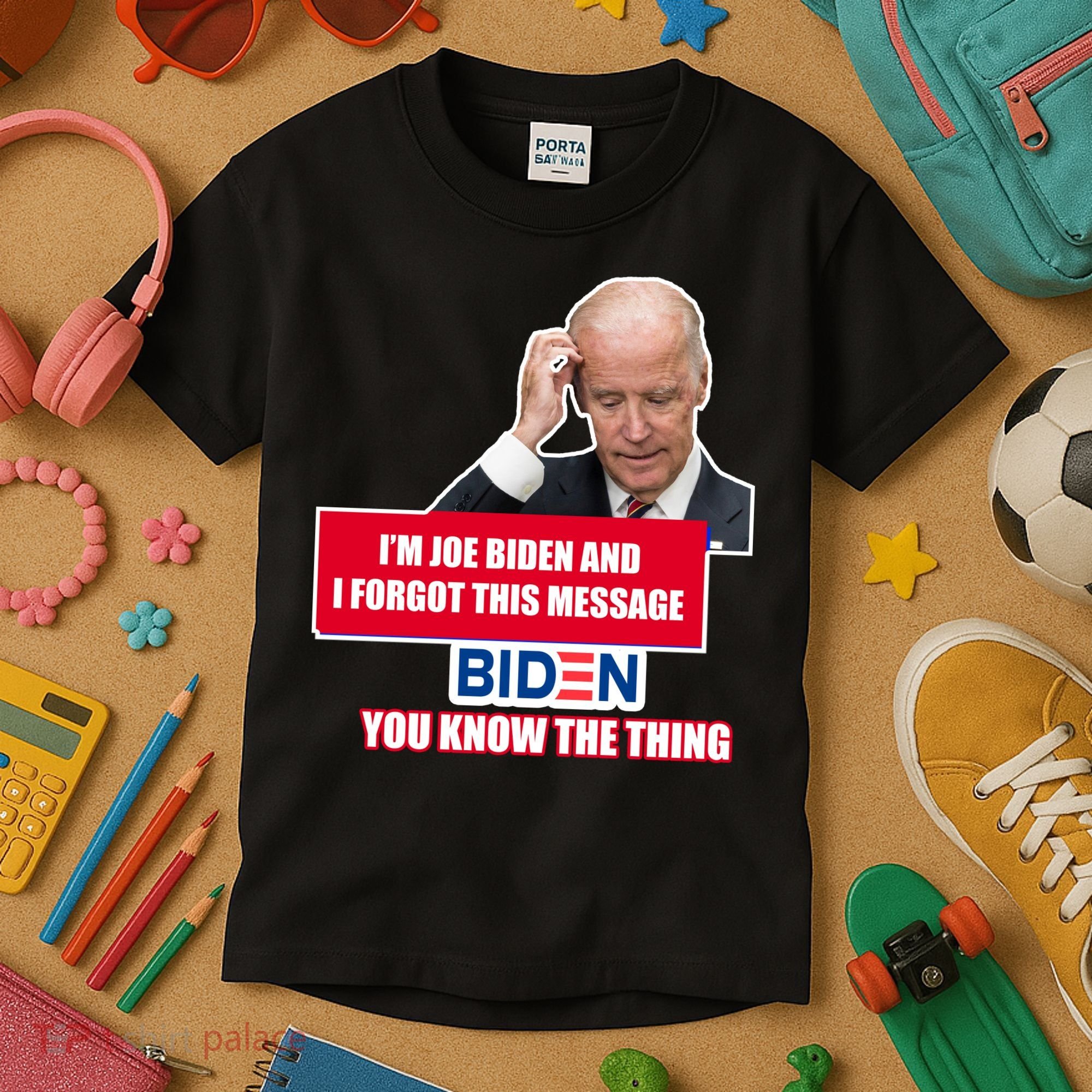 I'm Joe Biden I Forgot This Message Biden You Know The Thing Funny Kids T-Shirt