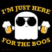 I'm Just Here for the Boos Funny Halloween Beer Ghost Emoji Coffee Mug thumb 5