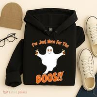 I'm Just Here For The Boos! Halloween Ghost Hoodie thumb 4