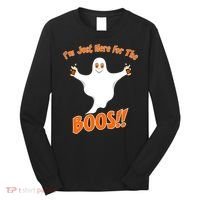 I'm Just Here For The Boos! Halloween Ghost Long Sleeve Shirt thumb 0