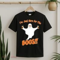I'm Just Here For The Boos! Halloween Ghost T-Shirt thumb 2